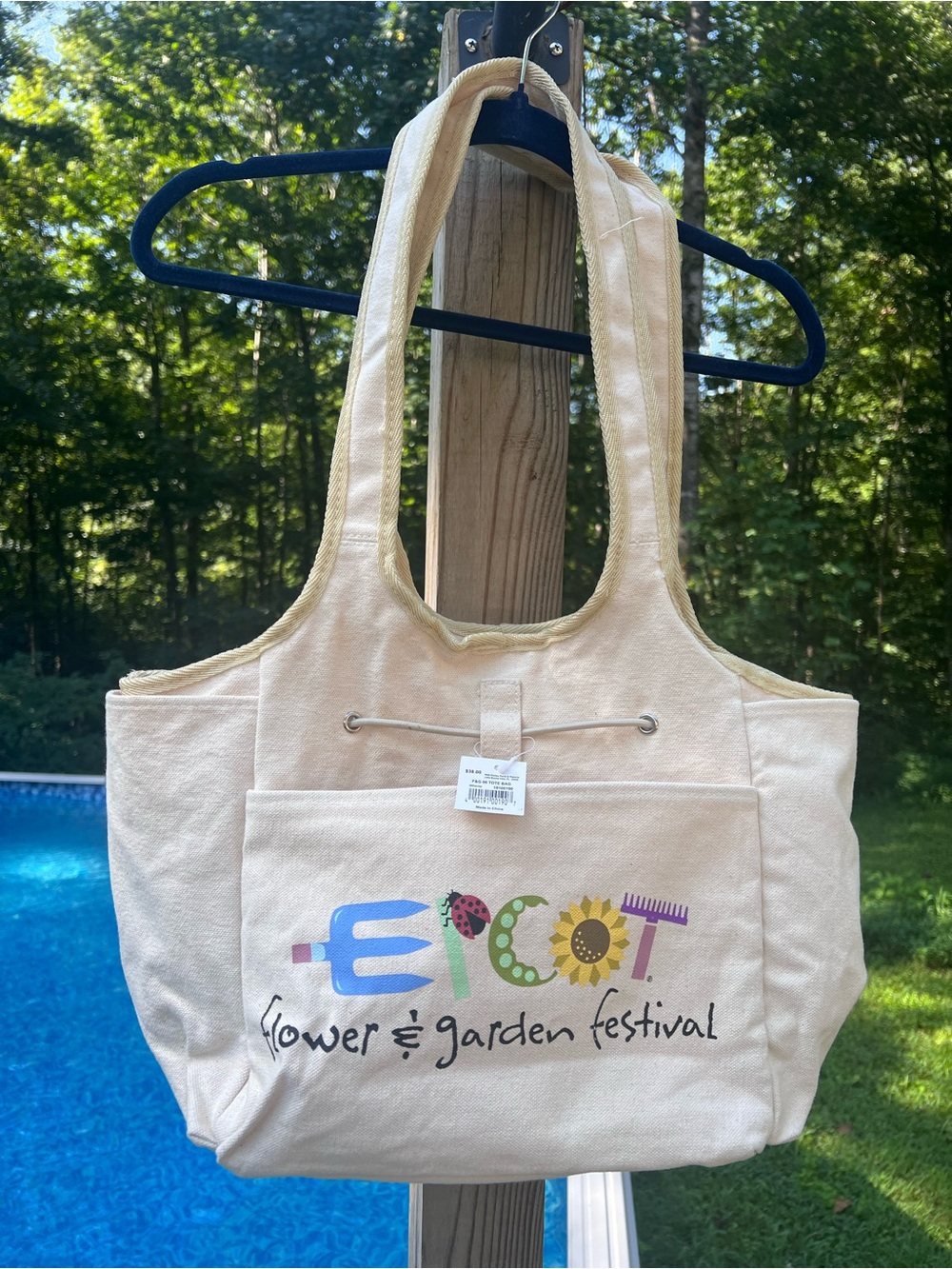 Cream Flower & Garden Festival Canvas Tote - Canvas Shopper